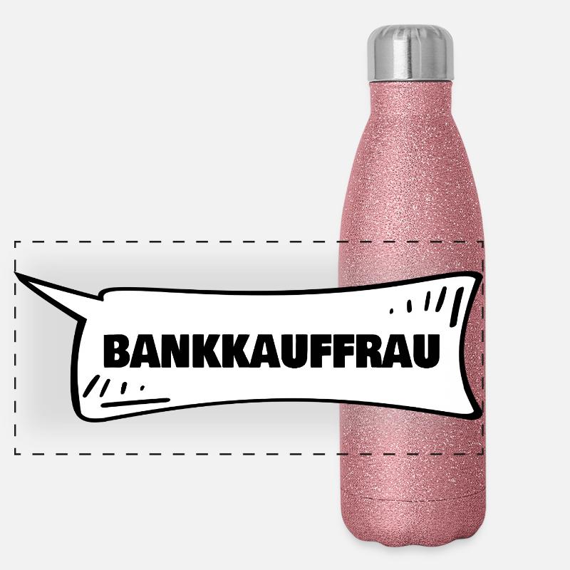 Gift for bank clerk Panoramic Glitter Thermal Bottle 500 ml