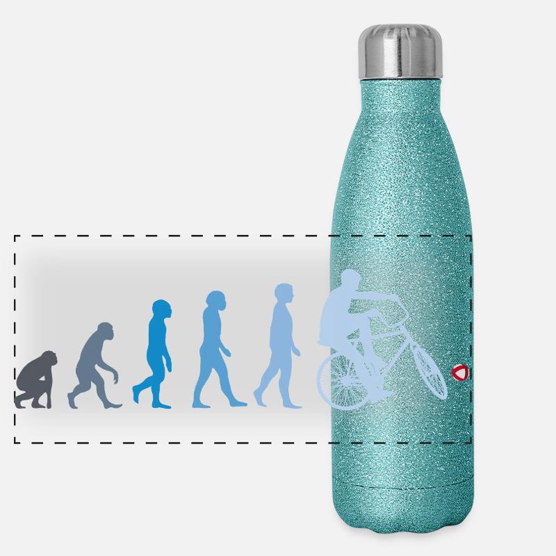 Radball, Cycleball, Hallenradsport, Evolution Panorama Glitzer Isolierflasche 500 ml