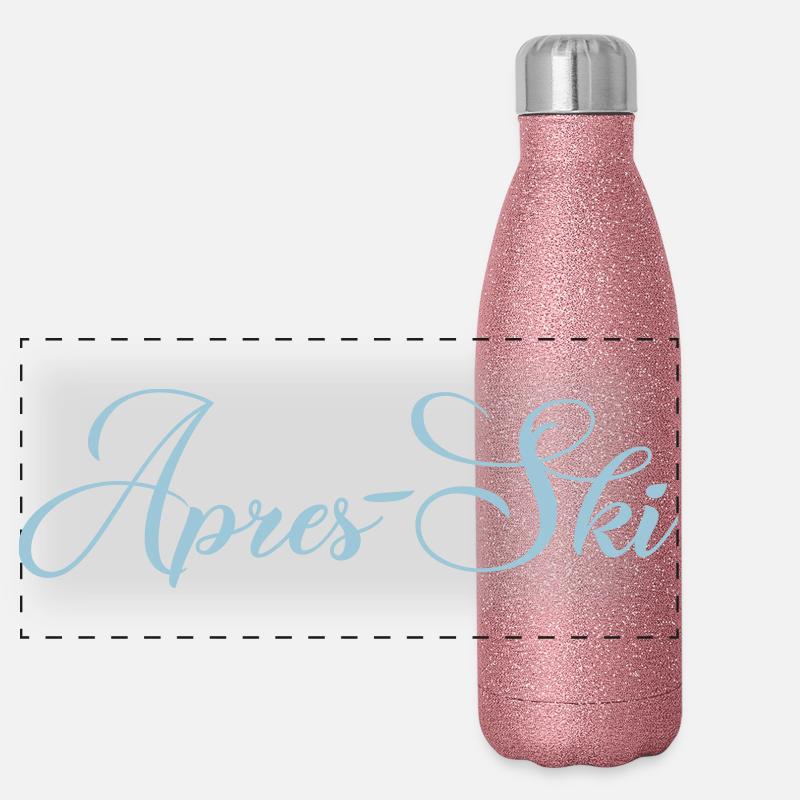 APRES-SKI Skilehrer Panorama Glitzer Isolierflasche 500 ml
