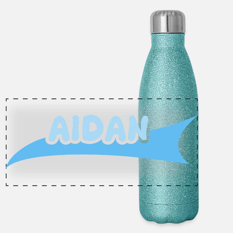 Cadeau pour Aidan Gourde isotherme panoramique pailletée 500 ml