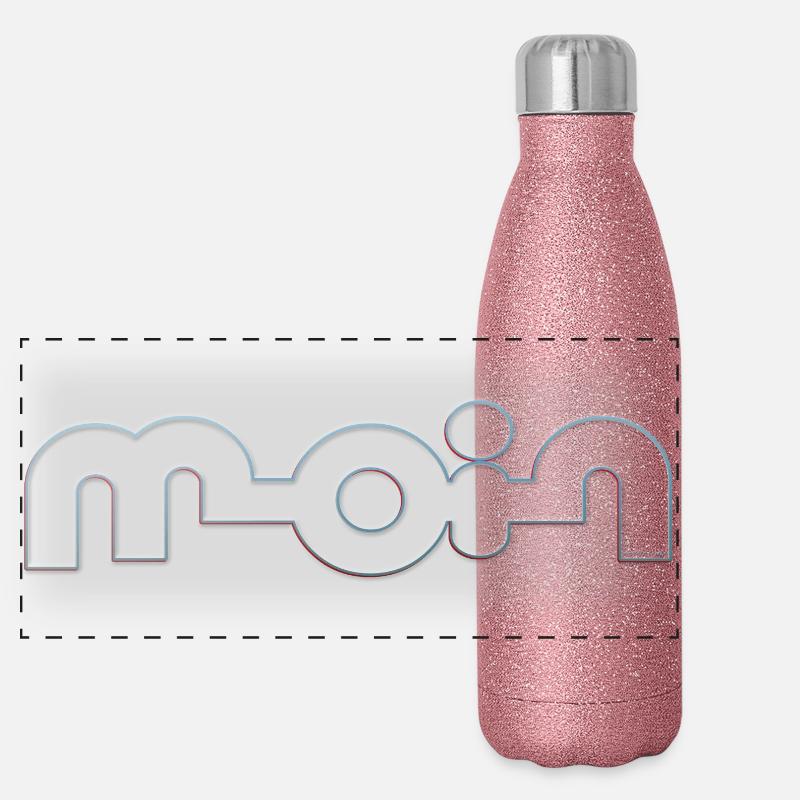 Moin Panorama Glitzer Isolierflasche 500 ml