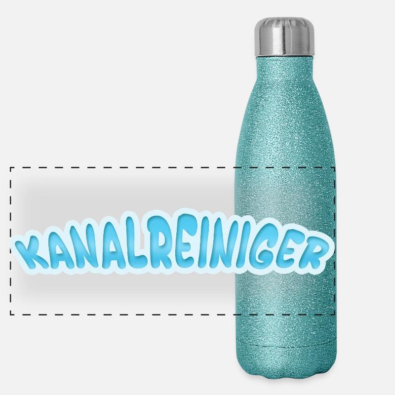 Sewer cleaner as sewer cleaner Panoramic Glitter Thermal Bottle 500 ml