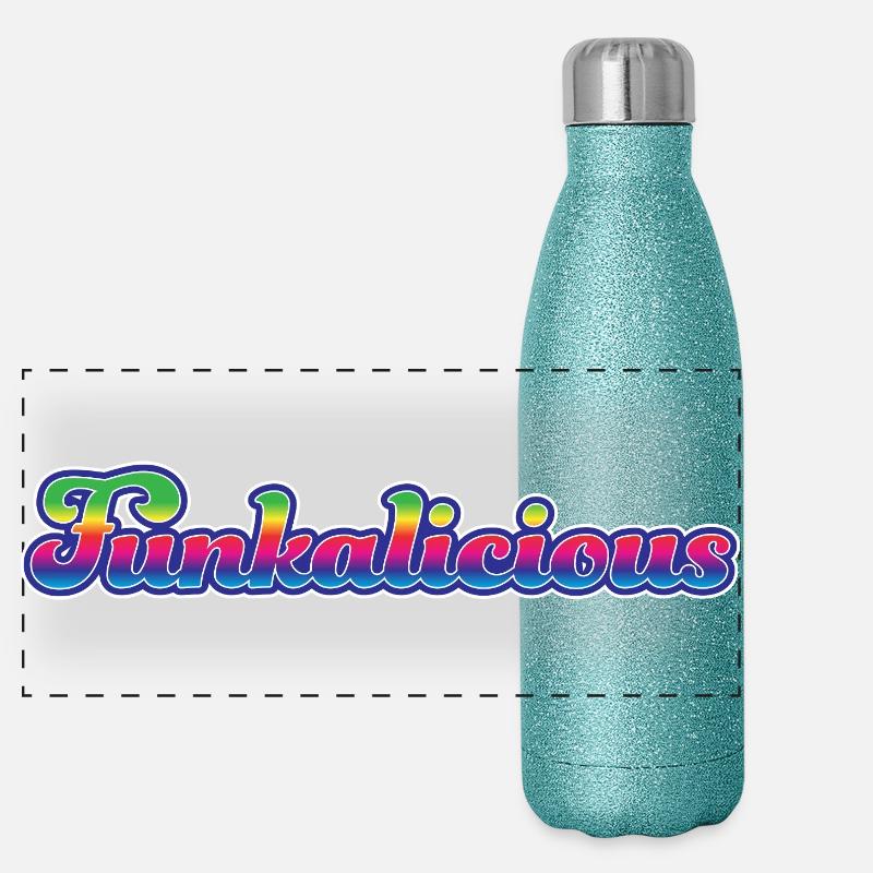 Funkalicious Panorama Glitzer Isolierflasche 500 ml