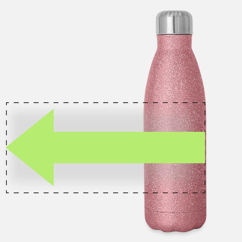 Flèche verte vers la gauche Gourde isotherme panoramique pailletée 500 ml