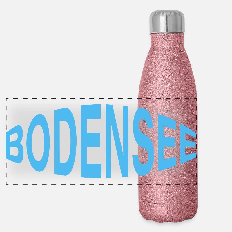 BODENSEE Panorama Glitzer Isolierflasche 500 ml