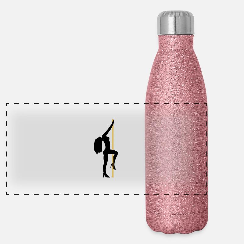 Sexy Girl Panorama Glitzer Isolierflasche 500 ml