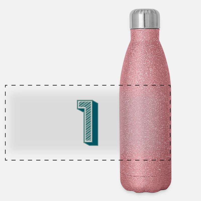 1. 1 AN. 1er ANNIVERSAIRE Gourde isotherme panoramique pailletée 500 ml