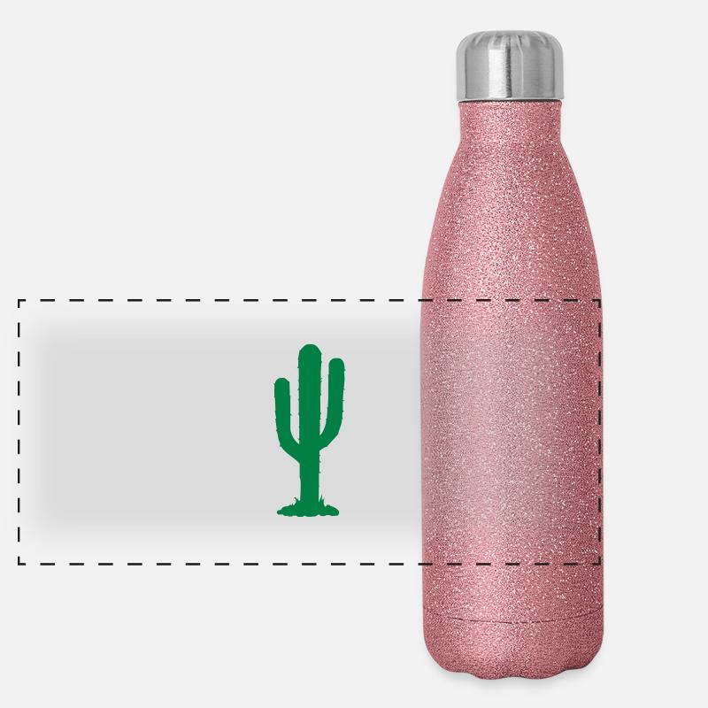 cactus Gourde isotherme panoramique pailletée 500 ml