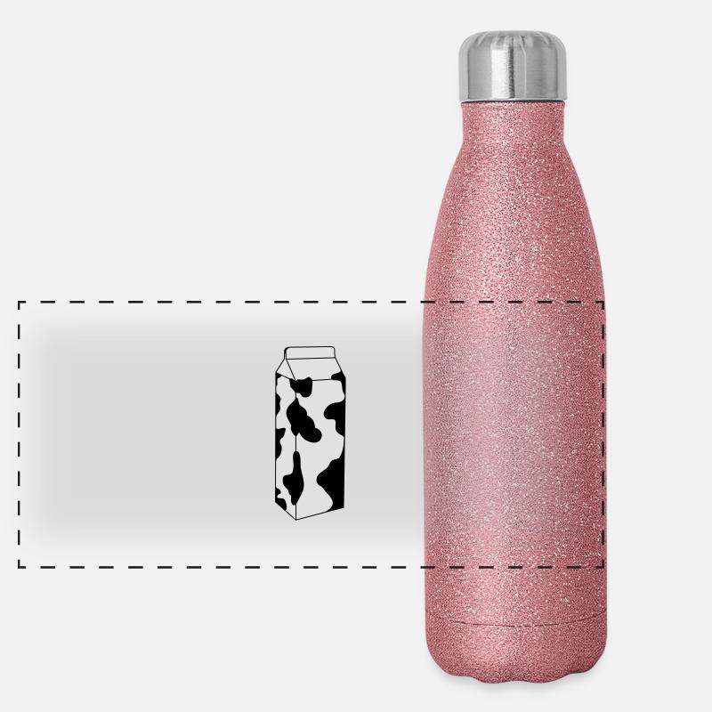 Milch Panorama Glitzer Isolierflasche 500 ml