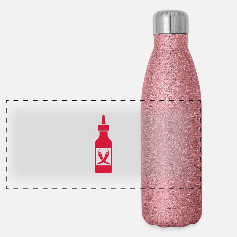 Chili Sauce Panorama Glitzer Isolierflasche 500 ml