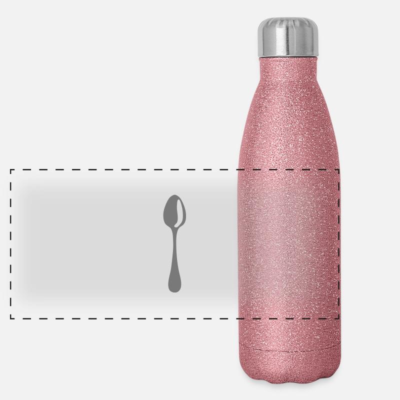 Löffel Löffel cuchara löffel cucchiaio2 Panorama Glitzer Isolierflasche 500 ml