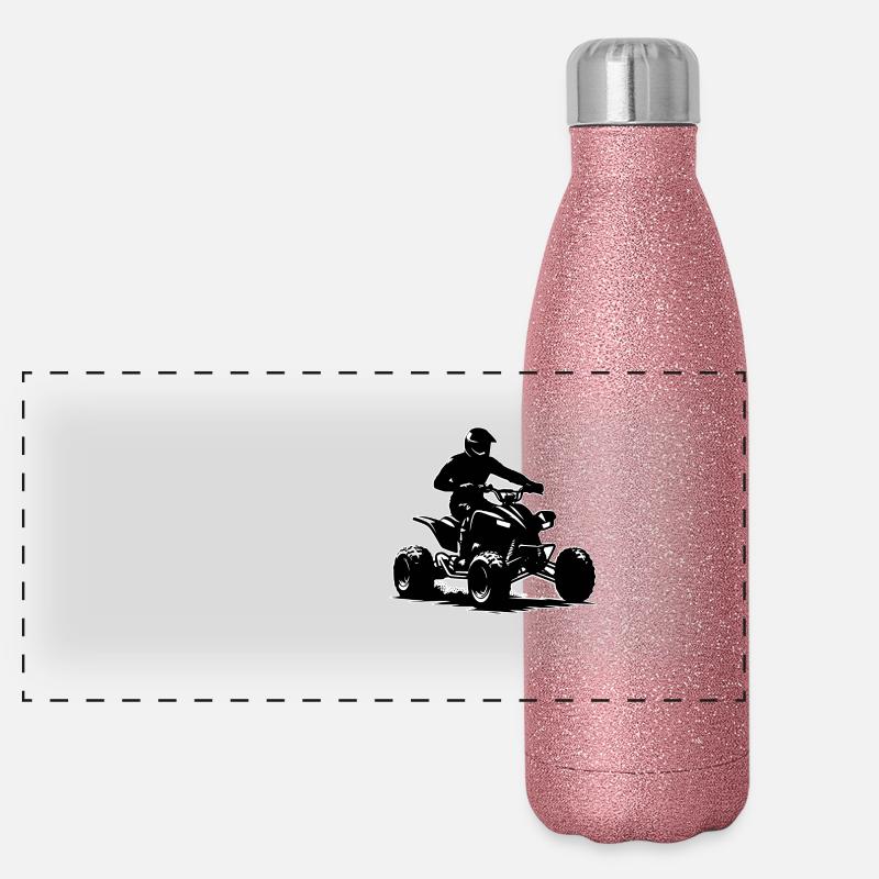 Contour du quad Quad Gourde isotherme panoramique pailletée 500 ml