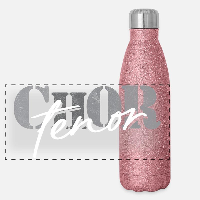 Ténor de chœur Gourde isotherme panoramique pailletée 500 ml