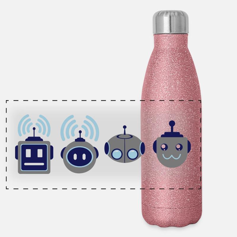 The robot geeks Panoramic Glitter Thermal Bottle 500 ml