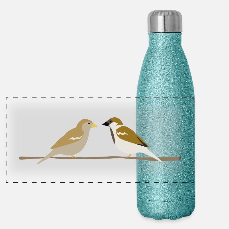 sparrows Panoramic Glitter Thermal Bottle 500 ml