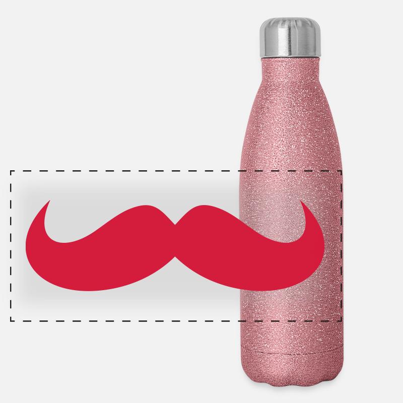 moustache Panoramic Glitter Thermal Bottle 500 ml