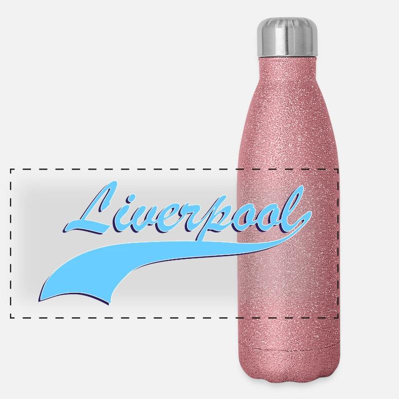 Liverpool Panorama Glitzer Isolierflasche 500 ml