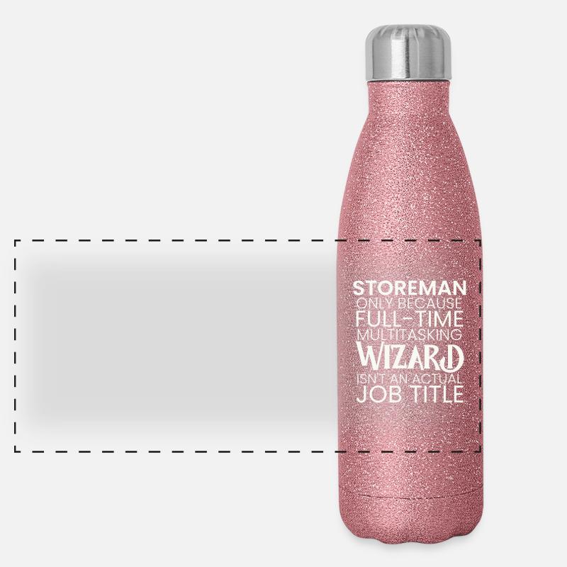 Assistant multitâche Storeman Gourde isotherme panoramique pailletée 500 ml