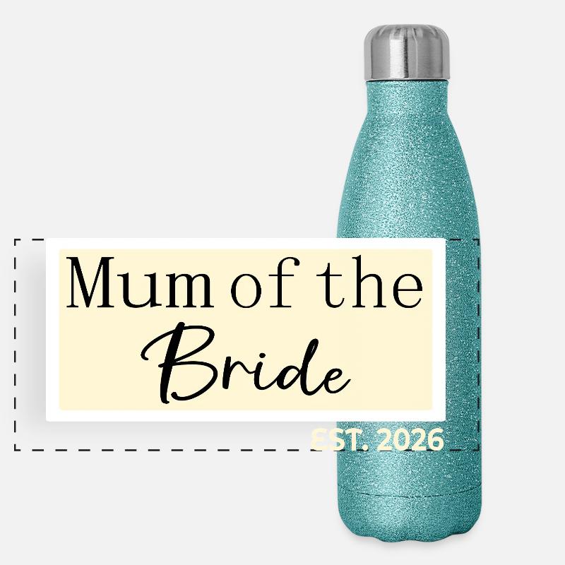 Mutter der Braut 2026 Panorama Glitzer Isolierflasche 500 ml