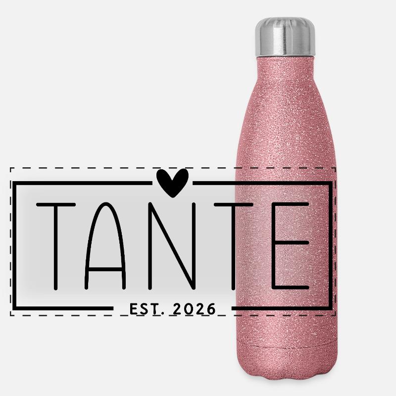 Aunt Est. 2026 Panoramic Glitter Thermal Bottle 500 ml
