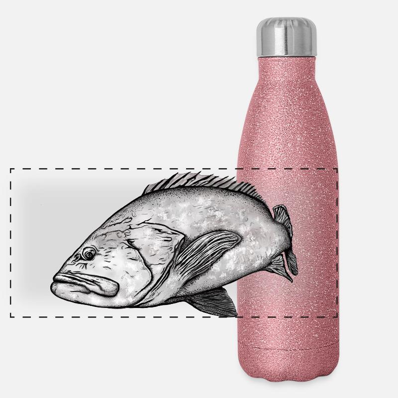 Mérou Gourde isotherme panoramique pailletée 500 ml