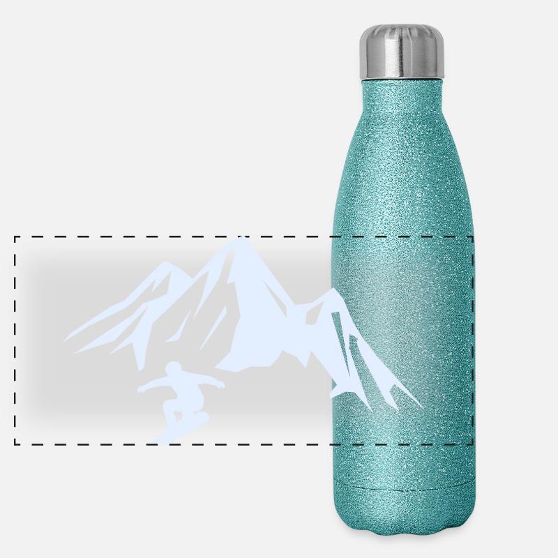 snowboard_berge Gourde isotherme panoramique pailletée 500 ml