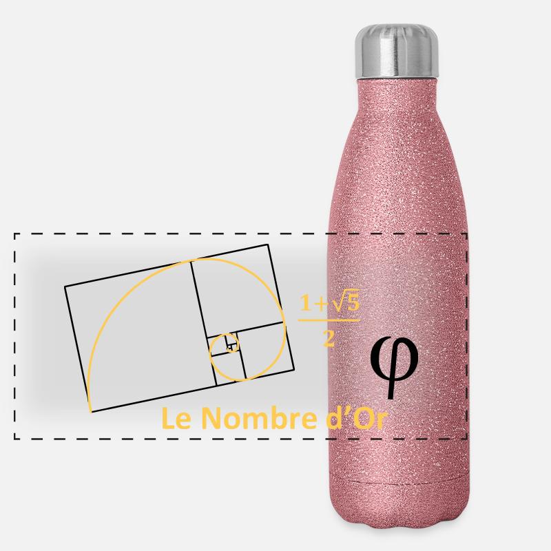 nombre_dor Gourde isotherme panoramique pailletée 500 ml