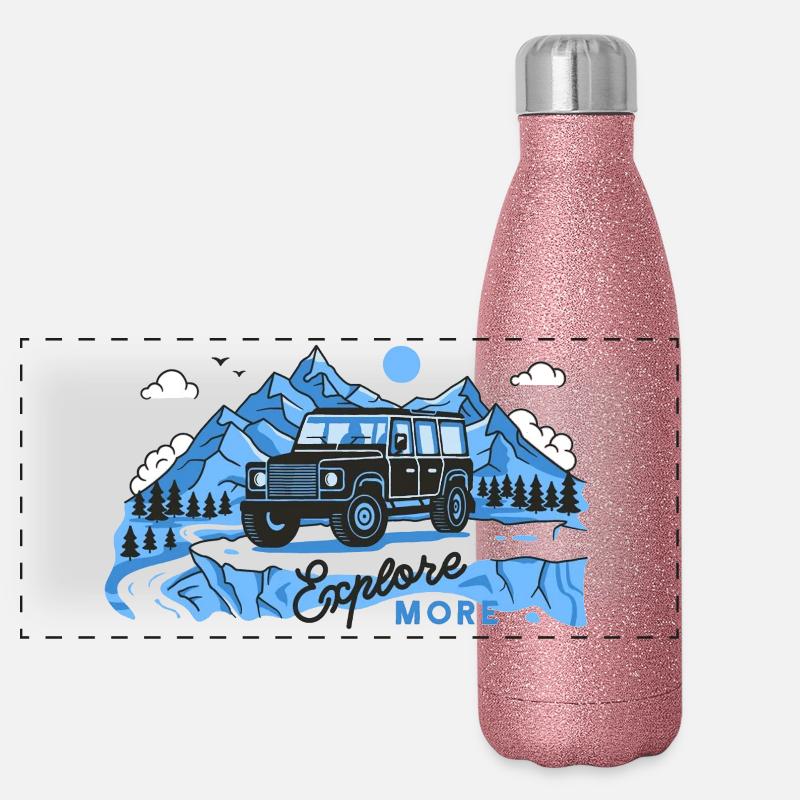 Defender explore more Panorama Glitzer Isolierflasche 500 ml