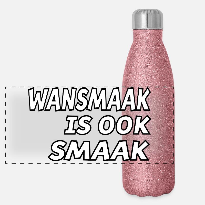 Schlechter Geschmack ist auch Geschmack für echte Modekenner # Panorama Glitzer Isolierflasche 500 ml