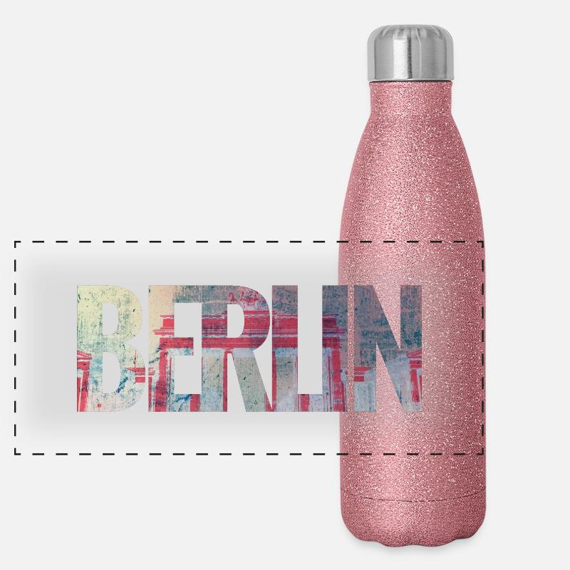 Berlin Gourde isotherme panoramique pailletée 500 ml