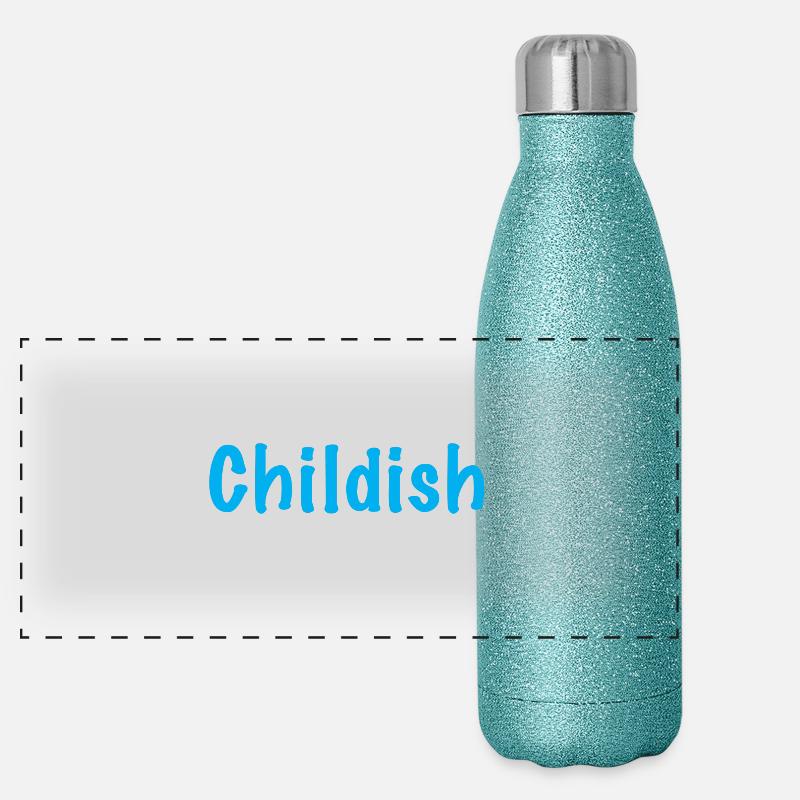 Kindisch Panorama Glitzer Isolierflasche 500 ml