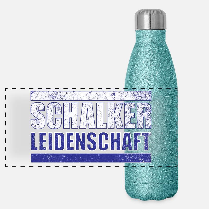 Schalker Leidenschaft Panorama Glitzer Isolierflasche 500 ml