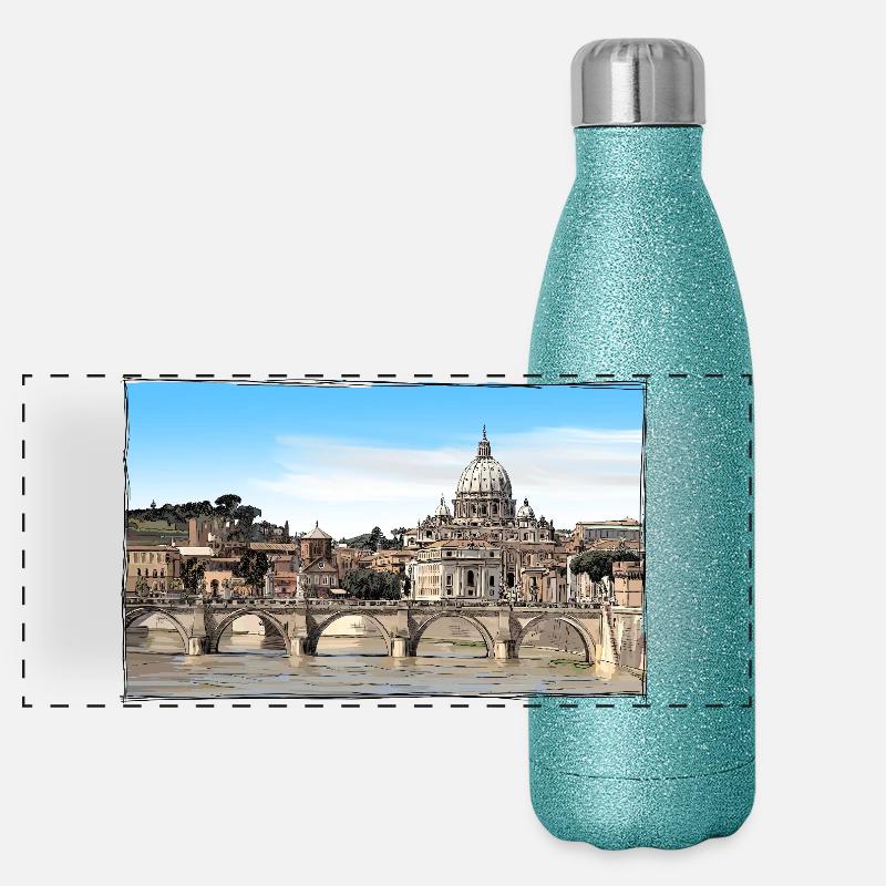 Rome Gourde isotherme panoramique pailletée 500 ml
