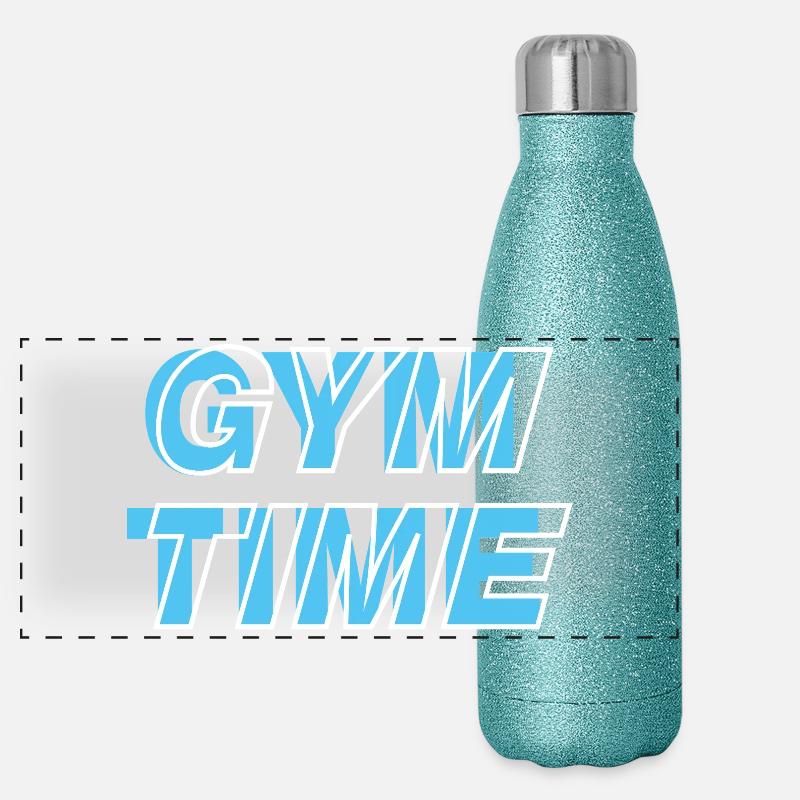 Temps de gym Gourde isotherme panoramique pailletée 500 ml
