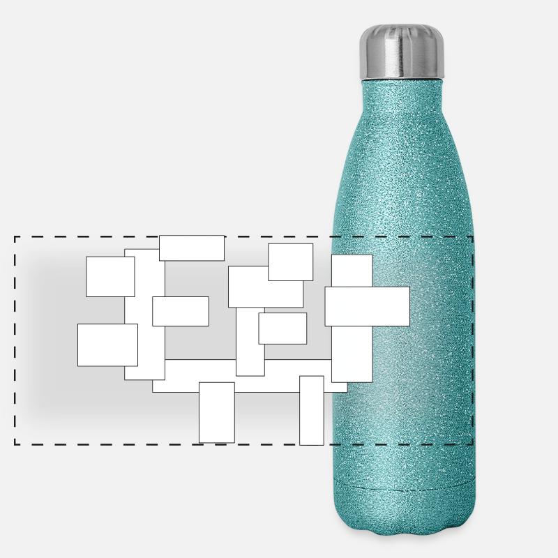 rectangles simplement des carrés en composition Gourde isotherme panoramique pailletée 500 ml
