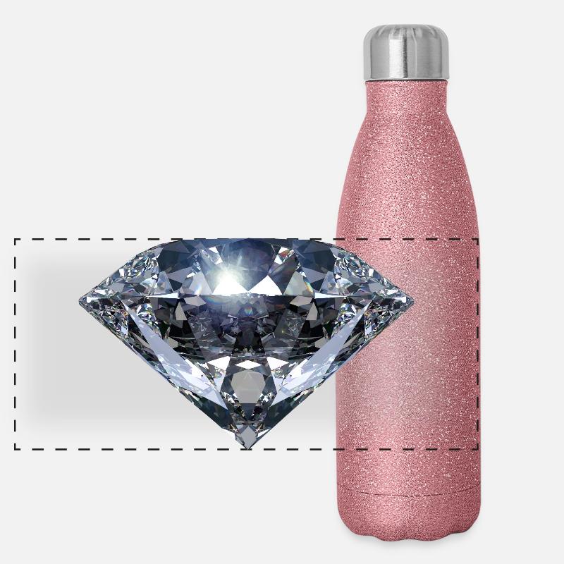 Diamant Panorama Glitzer Isolierflasche 500 ml