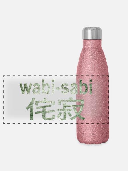 wabi sabi - Panorama Glitzer Isolierflasche 500 ml - Pink Glitzer