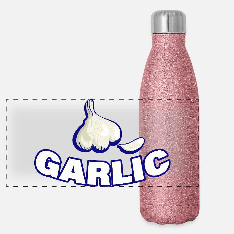 garlic Panoramic Glitter Thermal Bottle 500 ml