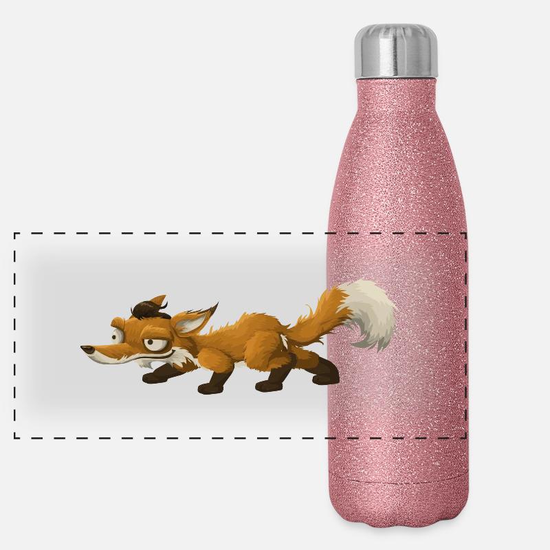 renard Gourde isotherme panoramique pailletée 500 ml