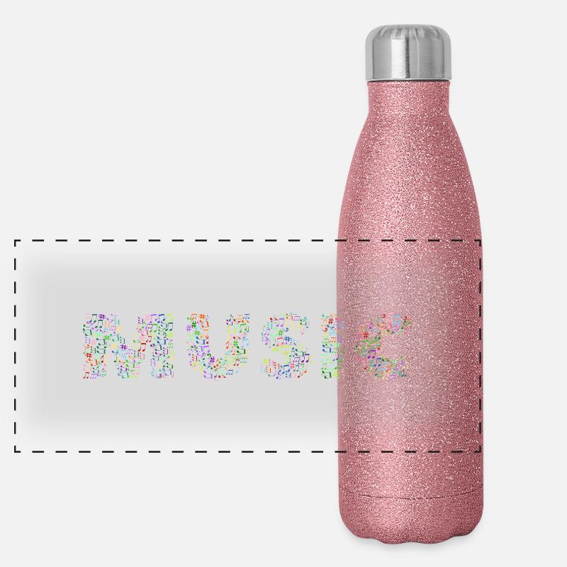 musique Gourde isotherme panoramique pailletée 500 ml