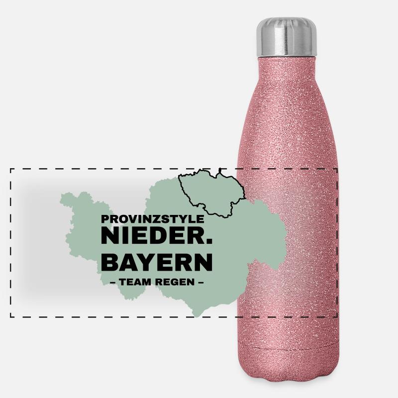Basse-Bavière | PLUIE Gourde isotherme panoramique pailletée 500 ml