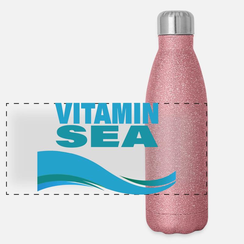 VITAMINE DE MER Gourde isotherme panoramique pailletée 500 ml