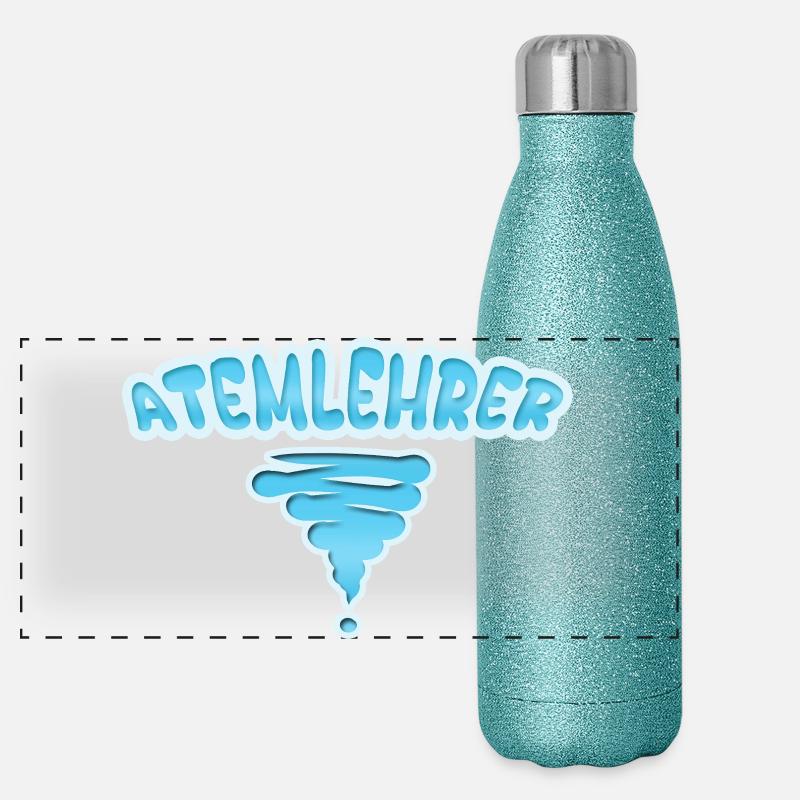 Profession Instructeur de respiration Gourde isotherme panoramique pailletée 500 ml