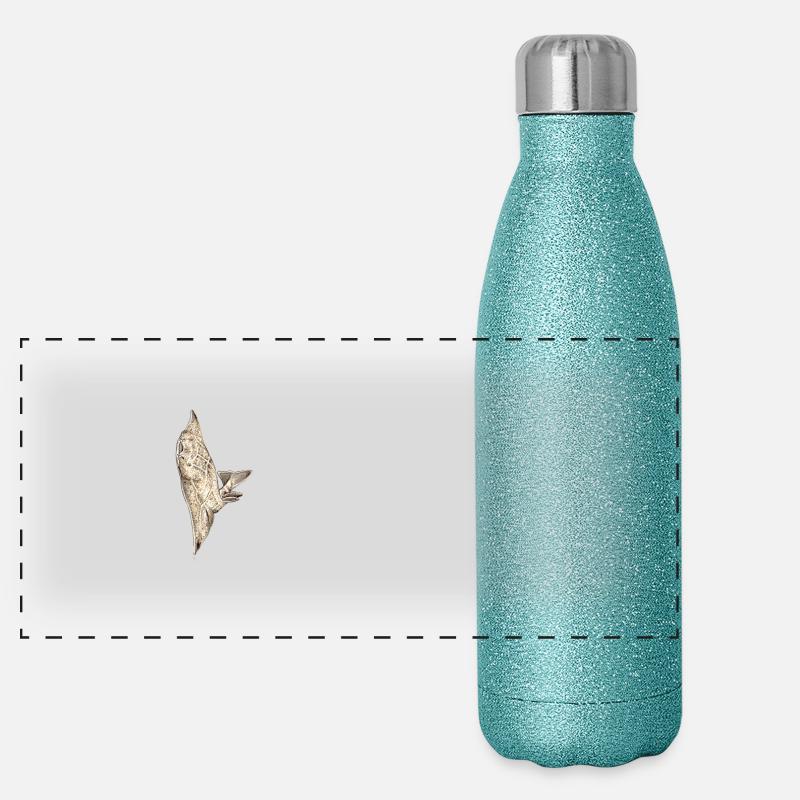Angelote - requin ange - requin - ange Réquin Gourde isotherme panoramique pailletée 500 ml