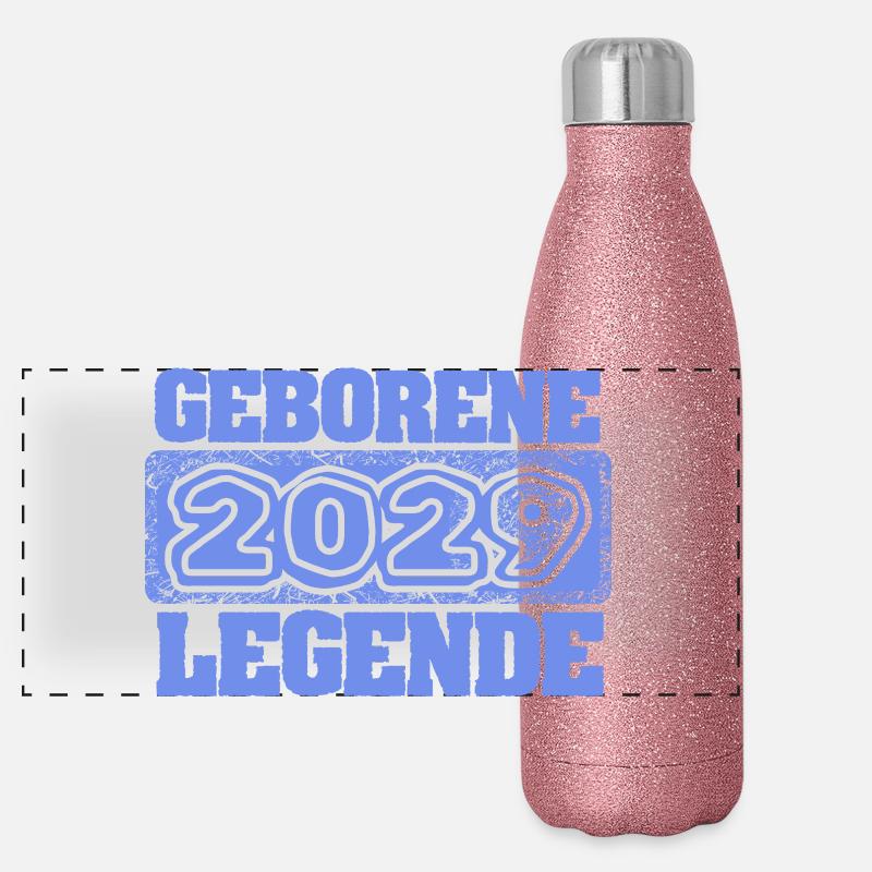 2029 Gourde isotherme panoramique pailletée 500 ml