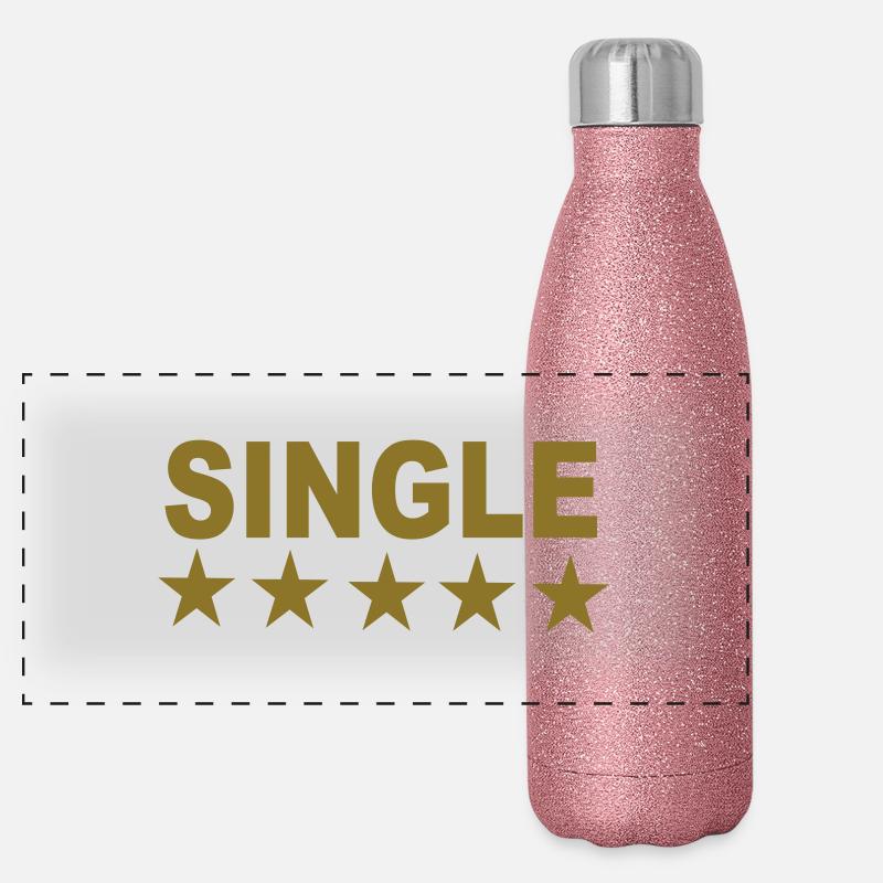 Single Panorama Glitzer Isolierflasche 500 ml