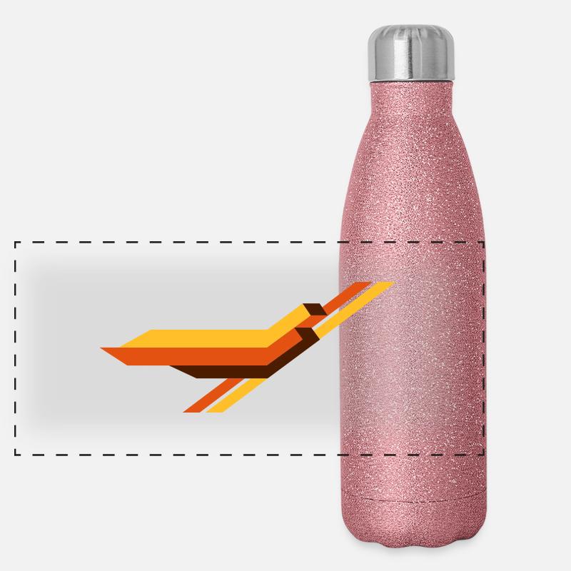 stripe Panorama Glitzer Isolierflasche 500 ml