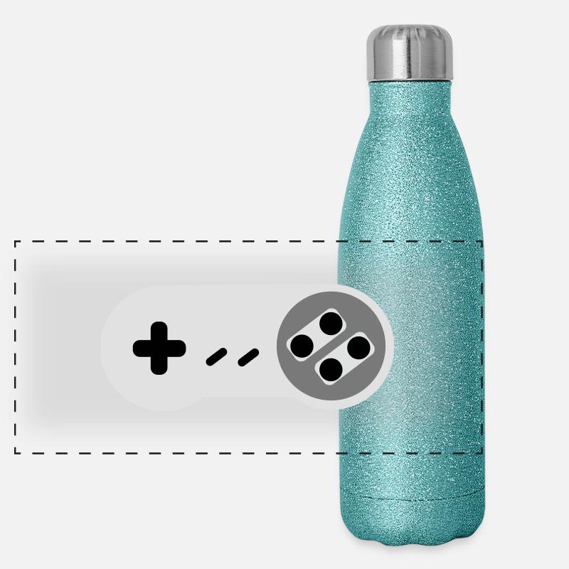 Super NES Controller Gourde isotherme panoramique pailletée 500 ml