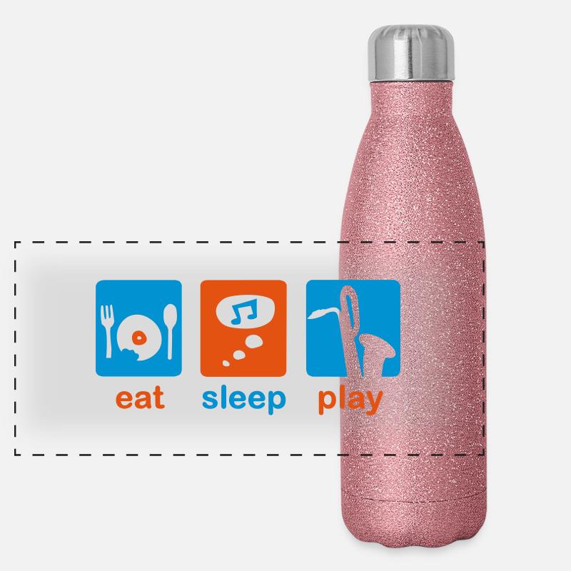 saxophone Gourde isotherme panoramique pailletée 500 ml