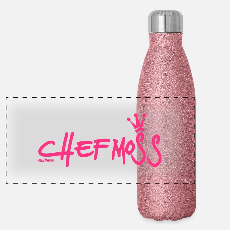 Chefmoss Panorama Glitzer Isolierflasche 500 ml